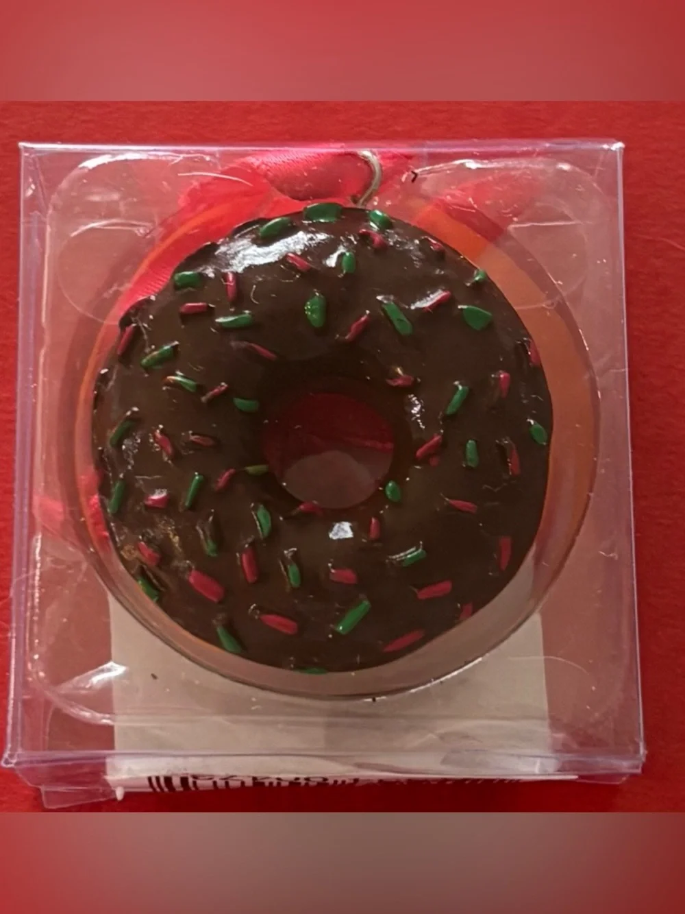 New Dunkin' Donuts 2012 Collectible Chocolate Frosted Donut Ornament